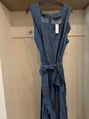 Lane Bryant Chambray Top in Light Blue